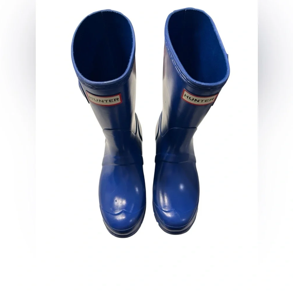 Hunter Original Short Rain Boots – Women’s Size 6 – Classic Blue 🌧️💙